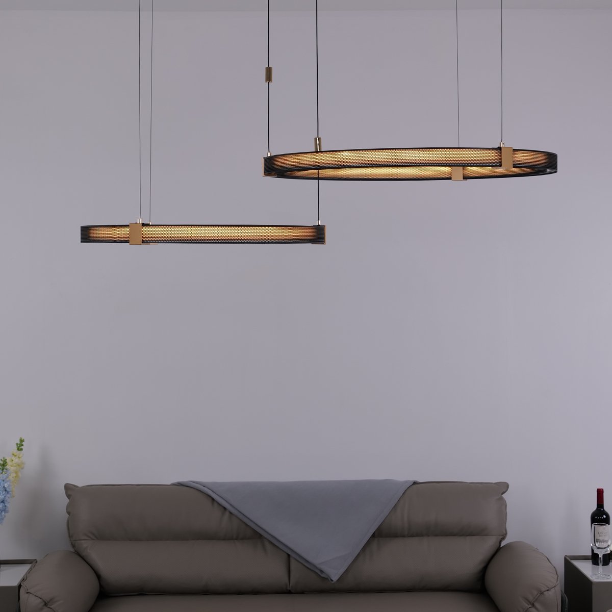 Matrix Ceiling Rings Chandelier - Ceiling Light - Haus of Interiors