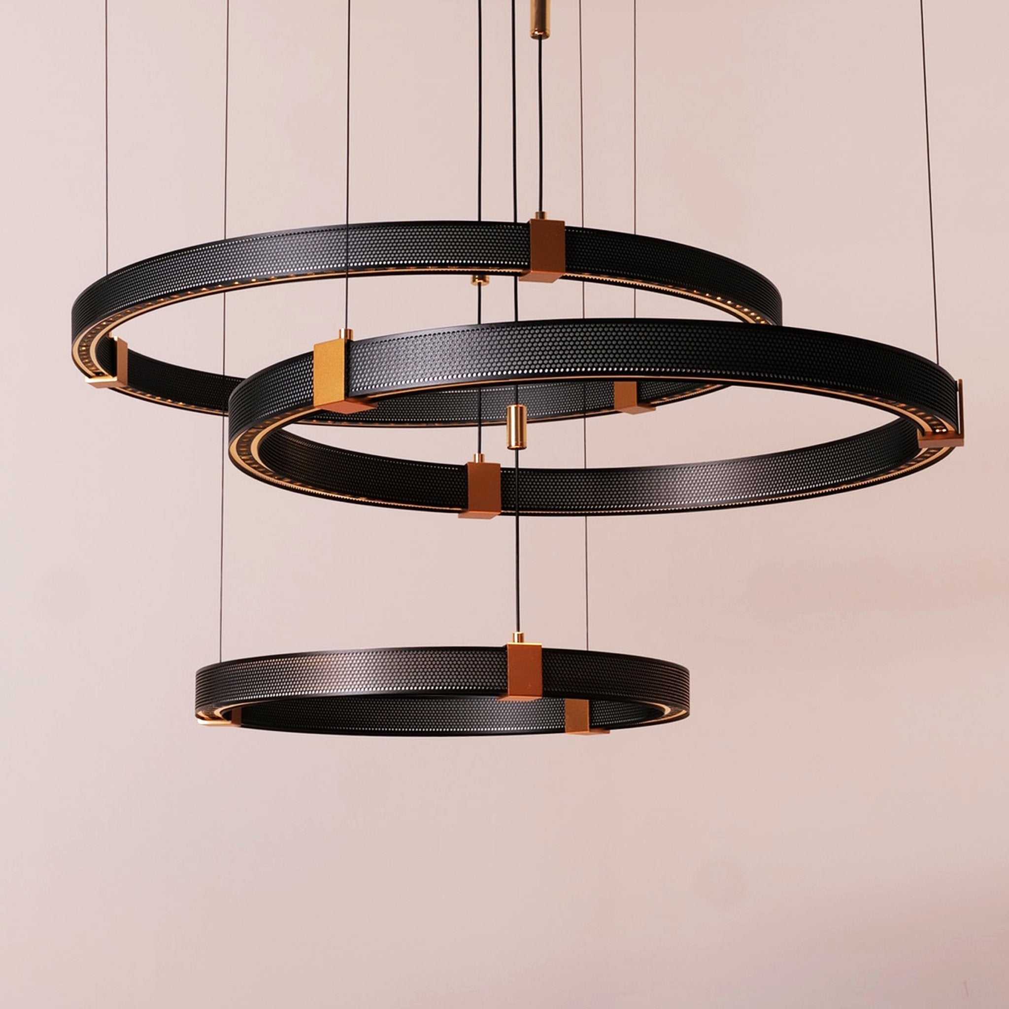 Matrix Ceiling Rings Chandelier - Ceiling Light - Haus of Interiors