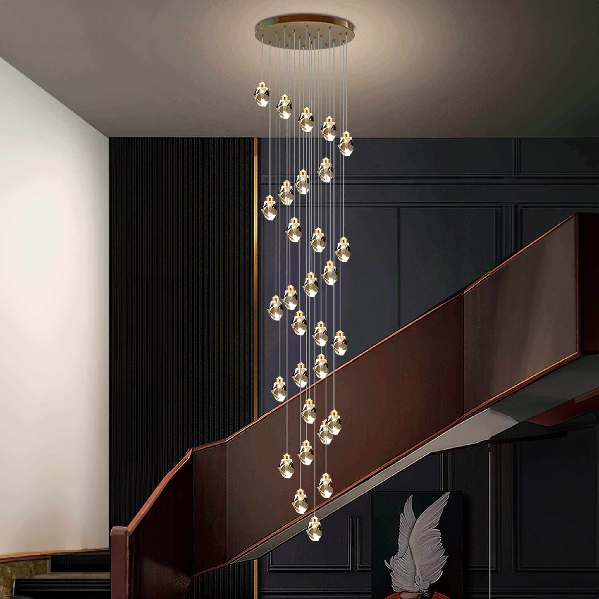 Nordic Crystal Chandelier - Haus of Interiors